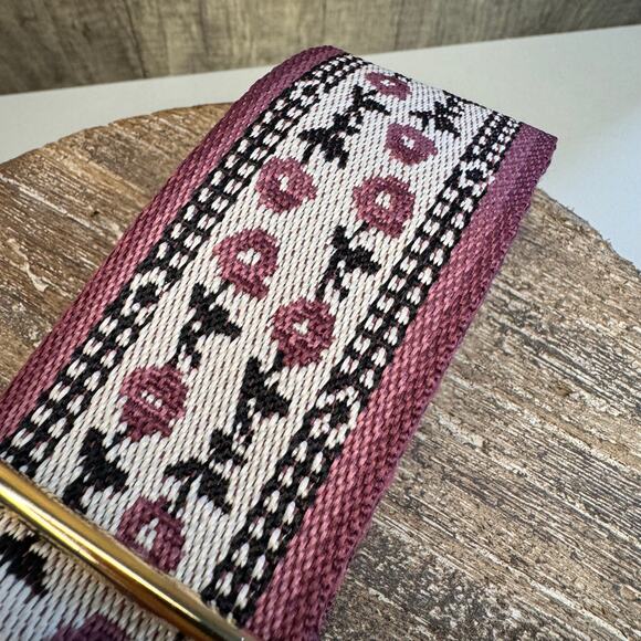 Wide Flowered Purse Strap Adjustable Crossbody Guitar Strap NEW FAST SHIP - Picture 3 of 4